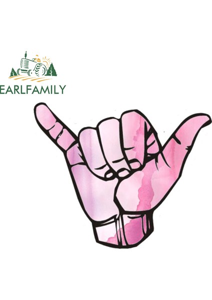 Stil N Plaj Hang Loose Sörf Hawaii Anime Komik Araba Stickerları Vinyl Jdm Bagaj Kamyon Graar Aksesuarları 13CM x 8.6cm (Yurt Dışından)