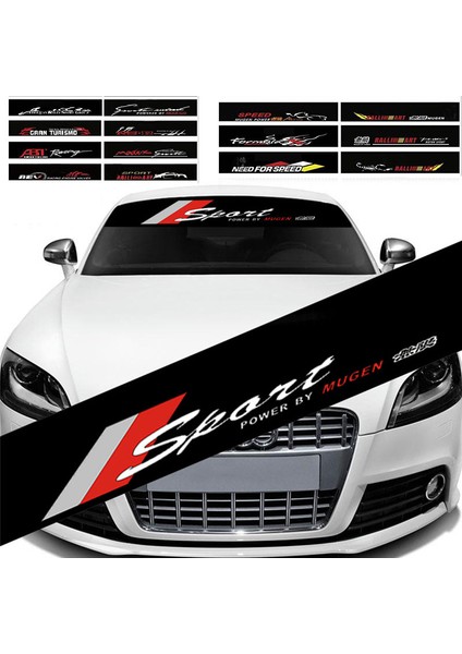 C Audi A3 A4 B8 A6 Qv B5 Mercedes Benz W203 W204 W205 W124 W212 Amg Için Araba Ön Arka Güneşlik Pencere Sticker Çıkartma (Yurt Dışından)