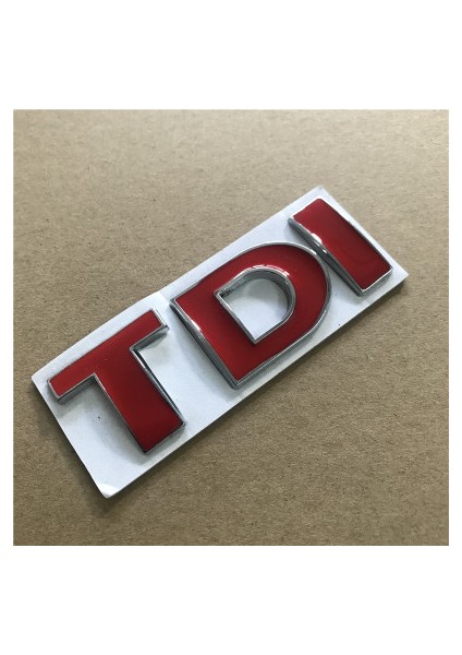Hepsi Kırmızı Yeni Metal Tdı Rozeti Amblem Çıkartma Sticker Logo Polo Golf Jetta Passat B5 B6 Gtı Touran Bora Araba Süsleme Için (Yurt Dışından)