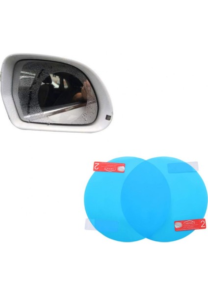 Yuvarlak Yağmur Geçirmez Film Arka Görüş Aynası Su Geçirmez Film Evrensel Pencere Camı Net Sis Önleyici Yansıma Önleyici Sticker (Yurt Dışından)