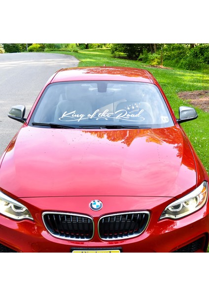 18X80 cm Ölçülü Vinil Sticker Yol Kralı Araba Etiketi Su Geçirmez Oto Dekorasyonlar Araba Gövdesi Tampon Arka Cam Için (Yurt Dışından) indirimleri