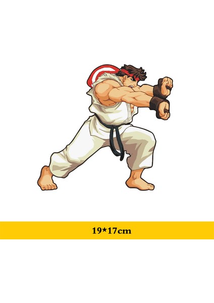 Sağ Hadouken Yaratıcı Kapak Çizik Sticker Araba Sticker 2 Tarz Komik Araba Süsleme Vinil Sticker Laptop Sticker (Yurt Dışından)