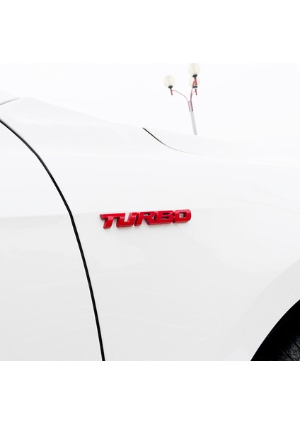 Siyah Evrensel 3D Alaşım Metal Harf Turbo Araba Motosiklet Amblemi Rozet Sticker Çıkartma Dekor Araba Gövde Arka Bagaj 3D Araba Sticker (Yurt Dışından) fırsatları