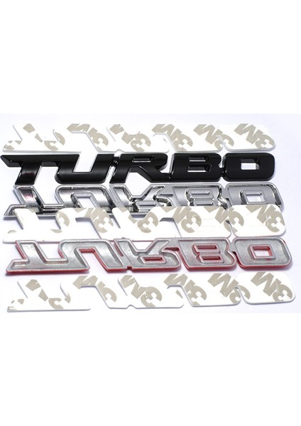 Siyah Evrensel 3D Alaşım Metal Harf Turbo Araba Motosiklet Amblemi Rozet Sticker Çıkartma Dekor Araba Gövde Arka Bagaj 3D Araba Sticker (Yurt Dışından) indirimleri