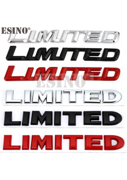 Gümüş 2 Yeni Araba Tasarımı 3D Metal Krom Çinko Alaşımı Rozet Sınırlı Sürüm Bagaj Gövde Sticker Etiket Çamurluk Rozeti Otomobil Aksesuarı (Yurt Dışından) fiyatları