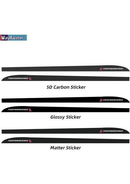 F10 F11 Stili Için Parlak Siyah Bmw F20 F30 F15 F16 G30 F10 Z4 E60 E90 G20 F31 F32 Için M Performans Gövde Vinil Çıkartma Yan Etek Şeritler Sticker Araç Kapı Süslemeleri (Yurt Dışından)