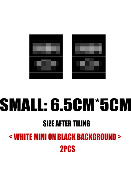 S. Siyah Üzerine Beyaz Mini Cooper R55 R56 R57 R58 R59 R60 R61 F54 F55 F56 F57 F60 Otomobil Kapı Çerçevesi Sticker Etiketi Asma Etiket Araba Bagaj Dekorasyonu (Yurt Dışından)