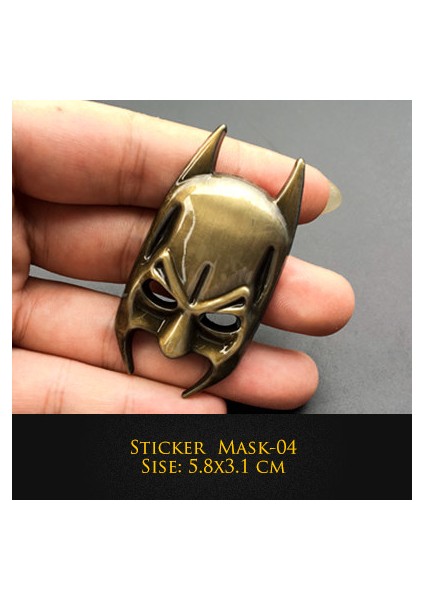 Altın 3D Araba Stickerı Metal Yarasa Araba Logosu Araba Stil Metal Yarasa Rozeti Amblem Kuyruk Etiketi Motosiklet Araba Aksesuarları Otomobil (Yurt Dışından)
