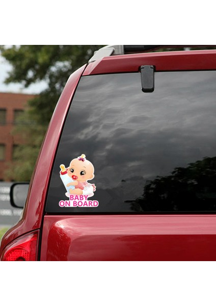 Siyah Aliauto Çizgi Araba Sticker Sevimli Bebek Arabada, Chevrolet Aveo Mitsubishi Lada Için Kırık Kaplama Çizikler Vinil Çıkartma, 17CM*13CM (Yurt Dışından) modelleri