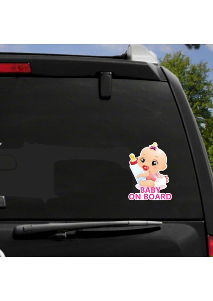 Siyah Aliauto Çizgi Araba Sticker Sevimli Bebek Arabada, Chevrolet Aveo Mitsubishi Lada Için Kırık Kaplama Çizikler Vinil Çıkartma, 17CM*13CM (Yurt Dışından) fırsatları