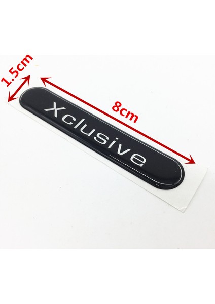 Yeni Newbee Yansıtıcı 3D Araba Sticker Xclusive Amblem Rozet Yan Ayna Süsleme Etiketi Evrensel Smart Brabus Için (Yurt Dışından)
