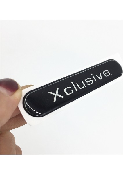 Yeni Newbee Yansıtıcı 3D Araba Sticker Xclusive Amblem Rozet Yan Ayna Süsleme Etiketi Evrensel Smart Brabus Için (Yurt Dışından)
