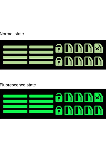 Yeşil Asansör Düğme Stickerlar Parlayan Tamir Etiketleri Kolay Kurulum Evrensel Araba Stil Kapı Pencere Kişisel Araba Elemanları (Yurt Dışından) indirimleri