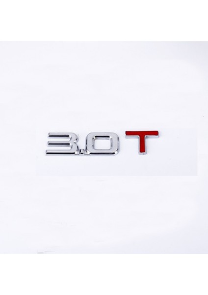 3.0t Araba Motor Hacmi Etiket Metal T Hacmi Logo Araba Bagaj Amblemi Araç Stickerleri (Yurt Dışından)