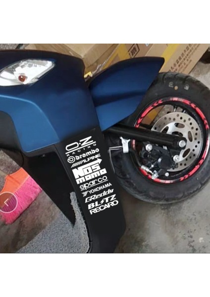 L-Lazer (10 Adet Set) Yarış Kapı Etiketleri Seti Araba Yansıtıcı Sticker Kiti Su Geçirmez Dekorasyon Vinil Sticker En Geniş Kenarı 20CM (Yurt Dışından) fırsatları