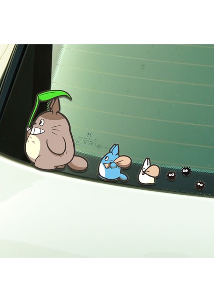 28CM Sağ Tonari No Totoro Araba Sticker Stil Anime Çizgi Romanlar Hellaflush Oto Pencere Çıkartmaları Vinil Rüzgarlık Aksesuarlar 18CM*9CM (Yurt Dışından) modelleri