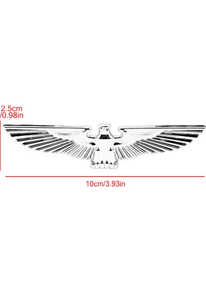 Gümüş Rengi Kişiselleştirilmiş 3D Araba Sticker Metal Kartal Araba Sticker Rozeti Dekorasyon Stickerları Evrensel Çoğu Otomobil Için Vücut Yan Işareti (Yurt Dışından)