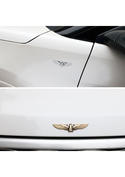 Gümüş Rengi Kişiselleştirilmiş 3D Araba Sticker Metal Kartal Araba Sticker Rozeti Dekorasyon Stickerları Evrensel Çoğu Otomobil Için Vücut Yan Işareti (Yurt Dışından) indirimleri