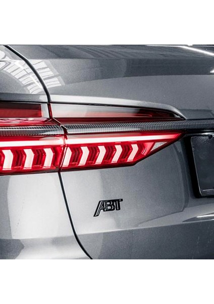 Büyük Tip Siyah Abt Araç Stil Fender Yan Rozeti Arka Bagaj Boot Logo Sticker Vw Audi Q3 Q5 Q7 A3 A4 A5 A6 Için Chrome Siyah Harf Amblemi (Yurt Dışından) modelleri