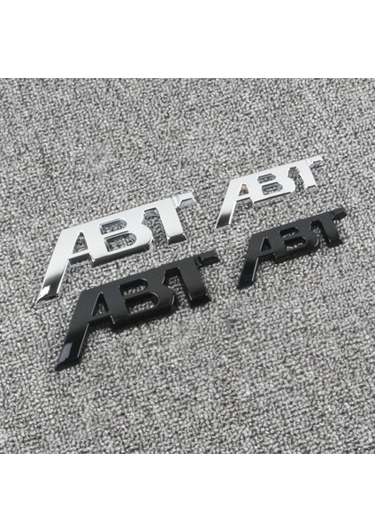 Büyük Tip Siyah Abt Araç Stil Fender Yan Rozeti Arka Bagaj Boot Logo Sticker Vw Audi Q3 Q5 Q7 A3 A4 A5 A6 Için Chrome Siyah Harf Amblemi (Yurt Dışından) indirimleri