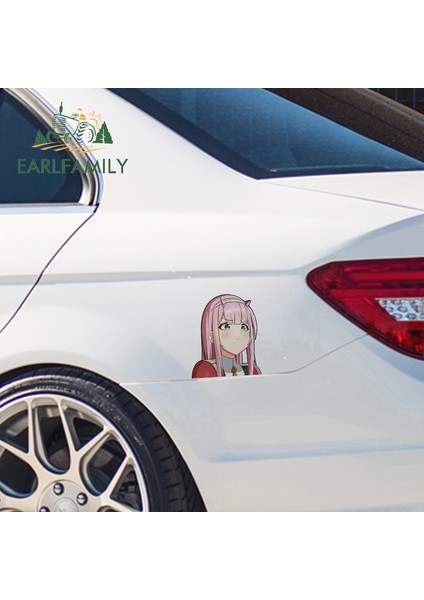 YT-118318-13CM Earlfamıly 13CM Zero Two Darling In The Franxx Tampon Araba Sticker Güneş Kremi Araba Sticker Anime Gölgelenme Çizik Dekorasyon (Yurt Dışından) fırsatları