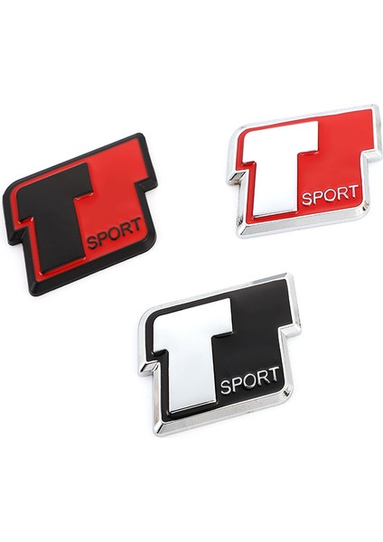 Beyaz Toyota Rav4 Corolla Prado Tundra Highlander Hiace Venza Camry Için Arka Bagaj Yapışkanı T Sport Sticker Amblemi Rozeti Aufkleber. (Yurt Dışından) modelleri
