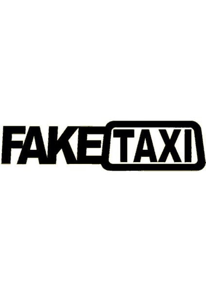 Siyah Aliauto 2 Adet Yanlış Taksi Yansıtıcı Komik Araba Sticker Pencere Etiketi Chevrolet Captiva Niva Aveolacetti Soark Cruz Ford Için (Yurt Dışından)