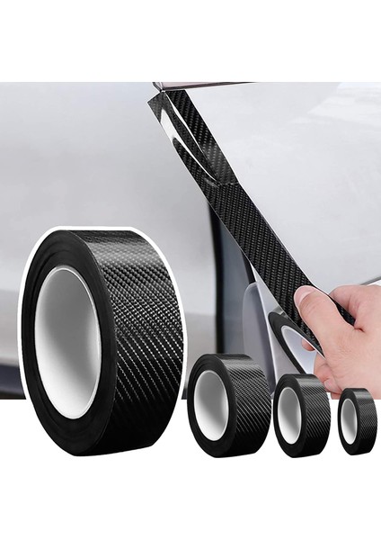 Uzunluk 10M 3D Karbon Fiber Şerit Araba Sticker Kendin Yap Yapıştır Ruloları Otomatik Çizik Koruyucu Bant Su Geçirmez Araba Iç Dış Film (Yurt Dışından) indirimleri