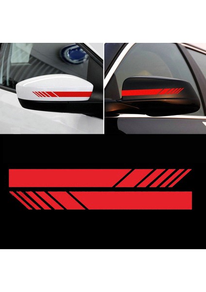 No.4 Boyutu 2 Adet Arka Görüş Aynası Sticker Yansıtıcı Araba Sticker ve Etiketler Kişilik Etiketleri Araba Gövde Sticker Dekoratif (Yurt Dışından)