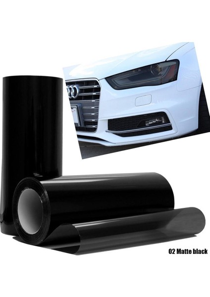 Mat Siyah Tüm Arabalar Için Araba Tint Moda Far Stop Sis Lambası Vinil Duman Film Levha Sticker Kapak Araba Stil (Yurt Dışından)
