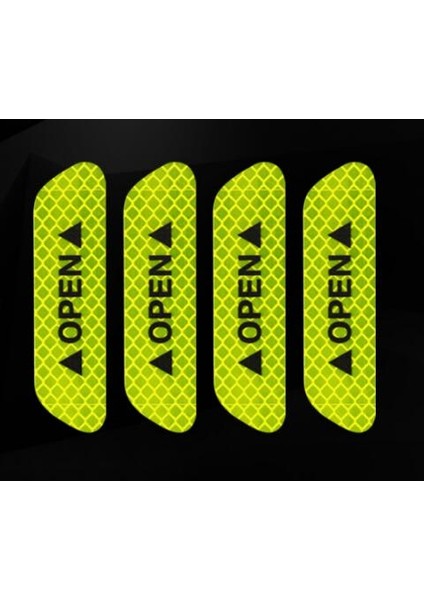 Yeşil Kapı Güvenlik Çarpışma Uyarı Yansıtıcı Stickerlar Açık Stickerlar Uzun Mesafe Yansıtıcı Dekoratif Stickerlar (Yurt Dışından)