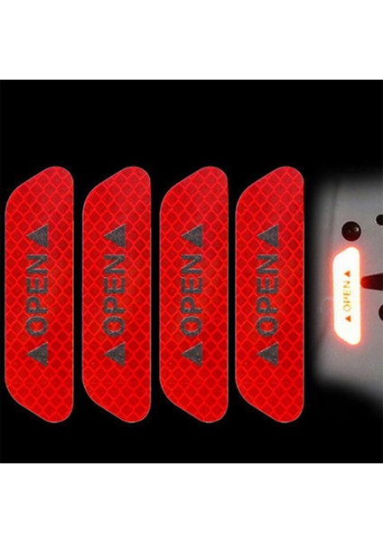 Yeşil Kapı Güvenlik Çarpışma Uyarı Yansıtıcı Stickerlar Açık Stickerlar Uzun Mesafe Yansıtıcı Dekoratif Stickerlar (Yurt Dışından) modelleri