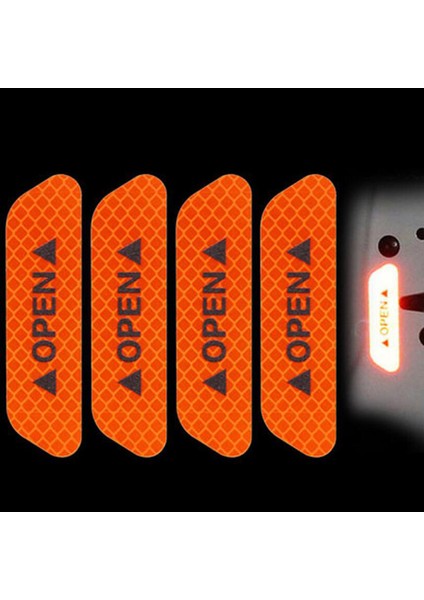 Yeşil Kapı Güvenlik Çarpışma Uyarı Yansıtıcı Stickerlar Açık Stickerlar Uzun Mesafe Yansıtıcı Dekoratif Stickerlar (Yurt Dışından) fırsatları