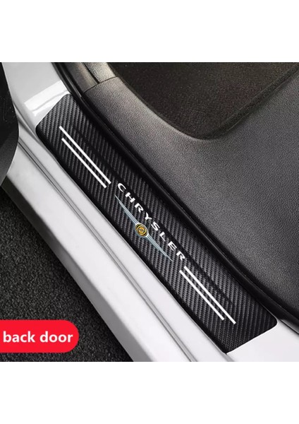 Siyah Chrysler Pacifica Sebring Pt Cruiser Araba Stil Logo Kapak Kapı Eşiği Eşik Stickerları - E-Ticaret Için (Yurt Dışından) indirimleri