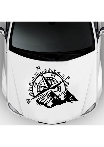 28CM x 35CM Büyük Boy Dağ Pusula Araba Sticker Çıkartmaları Otomatik Penceresi Motosiklet Dekor Için (Yurt Dışından)