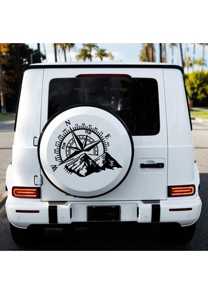 28CM x 35CM Büyük Boy Dağ Pusula Araba Sticker Çıkartmaları Otomatik Penceresi Motosiklet Dekor Için (Yurt Dışından)