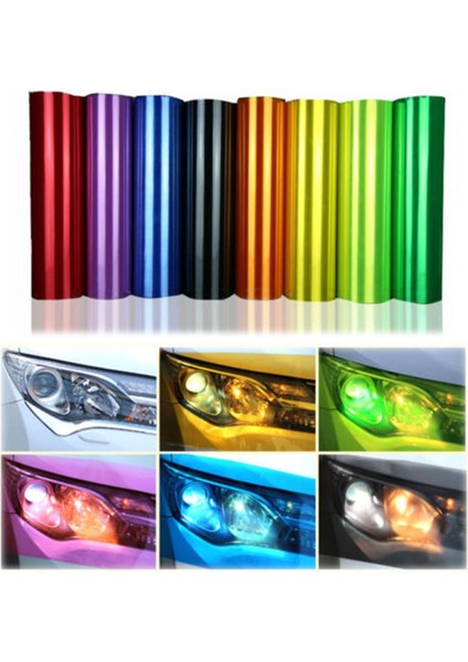 Şeffaf Tüm Arabalar Için Araba Tint Moda Far Stop Sis Lambası Vinil Duman Film Levha Sticker Kapak Araba Stil (Yurt Dışından)