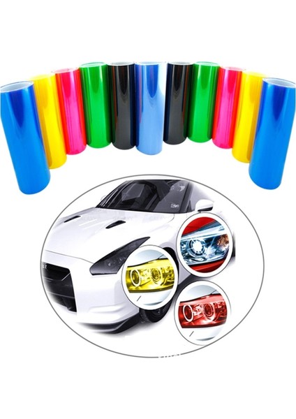 Şeffaf Tüm Arabalar Için Araba Tint Moda Far Stop Sis Lambası Vinil Duman Film Levha Sticker Kapak Araba Stil (Yurt Dışından)