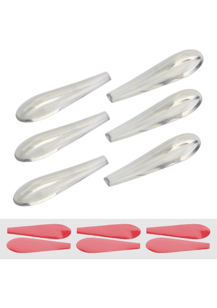 Beyaz Forauto 6 Parça Araba Arka Lamba Stickeri Hava Akımı Stickeri Çarpışma Önleyici Araba Spoiler Akrilik Tampon Dekor Şeridi Araba Stili (Yurt Dışından)