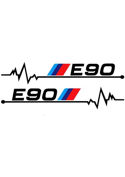 E90 Siyah Aliauto 2 Adet Araba Arka Görüş Aynası Sticker ve Decal Aksesuarları Bmw E30 E34 E36 E39 E46 E60 E61 E87 E90 E83 F10 F20 F21 F30 F35 Için (Yurt Dışından)