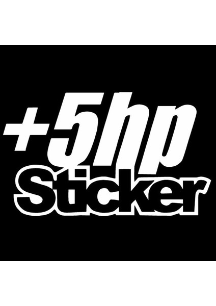 Gümüş Rengi Yjzt 12.5x7.4cm +5 Hp Sticker Vinil Etiket Araba Sticker Jdm Kamyon Pencere Komik Drift Siyahgümüş C (Yurt Dışından)