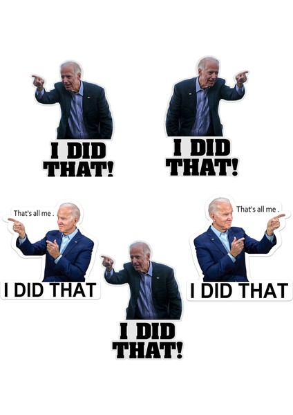 Sarı Joe Biden Komik Sticker - Bunu Yaptım Araba Sticker Çıkartması Su Geçirmez Joe Biden Sticker'lar Dıy Yansıtıcı Çıkartmalar Poster (Yurt Dışından) fiyatları