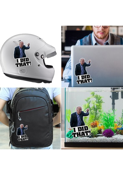 Sarı Joe Biden Komik Sticker - Bunu Yaptım Araba Sticker Çıkartması Su Geçirmez Joe Biden Sticker'lar Dıy Yansıtıcı Çıkartmalar Poster (Yurt Dışından) indirimleri