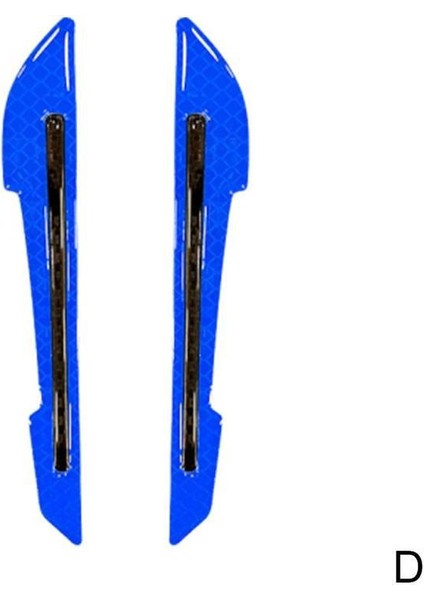 Mavi Araba Güvenlik Uyarı Yansıtıcı Sticker Dikiz Aynası Yansıtıcı Sticker Araba-Stil Araba Dikiz Aynası Dekoratif Şerit (Yurt Dışından)