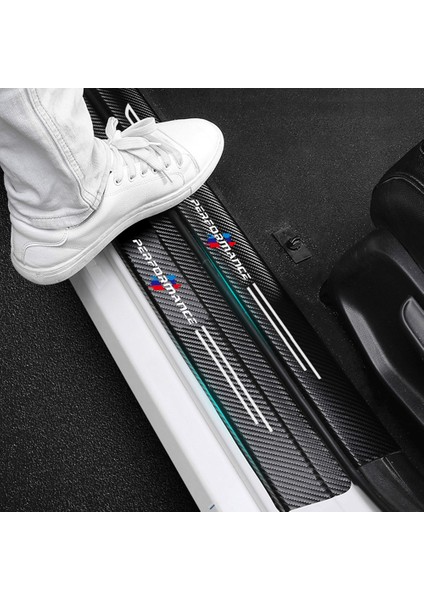Bmw Için 4 Adet Bmw E46 E60 E90 F20 E87 E81 E91 E92 E30 F11 E38 F22 F34 E61 E93 E65 E82 F07 F36 M Için Araba Sticker Karbon Fiber Dekoratif Şerit (Yurt Dışından)