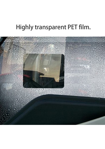 2 Adet 80MMX80MM Araç Kamyon Arka Görüş Aynası Yağmur Geçirmez Filmi Pencere Camı Anti-Buhar Anti-Yansıtıcı Temiz Su Geçirmez Sticker Filmler (Yurt Dışından)