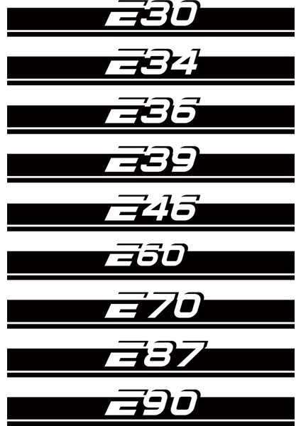 E61 Stili Siyah Bmw E39 E46 E60 E90 E28 E30 E34 E36 E53 E61 E62 E70 E87 E91 E92 E93 Araba Aksesuarı Kaput Kapağı Vinil Film Sticker (Yurt Dışından) modelleri