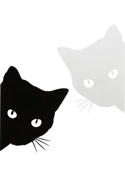 Beyaz Kedi Yüzü Bakan Araba Sticker Çıkartmaları Evcil Hayvan Kedi Motosiklet Dekoratif Çıkartmalar 12*15CM Araba Cam Çıkartmaları Audi A3 Için Araba Sticker (Yurt Dışından) modelleri
