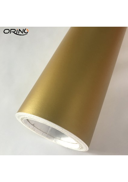 50CM x 200CM Öz Yapışkanlı Pvc Altın Mat Vinyl Sarma Araba Sticker Etiket Hava Tahliye ile Araba Kaplama Folyo (Yurt Dışından) modelleri