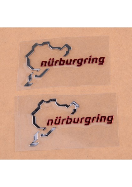 Krom Nürburgring Motor Spor Araba Amblemi Sticker Çıkartma Logo Aksesuarları (Yurt Dışından)